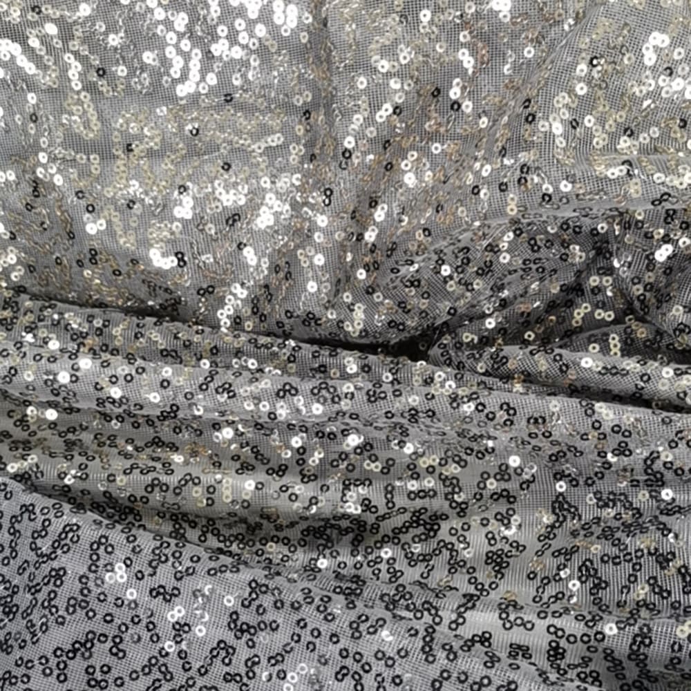Bright Night Galaxy Sheer Curtains Pinch Pleat Embroidered Sequins for Bedroom/Living Room