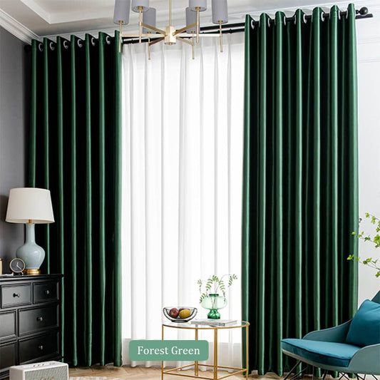 Forest Green Curtain Ideas and Room Decor