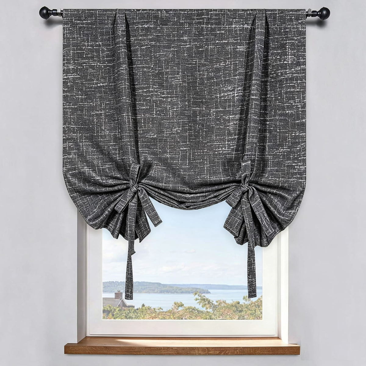 Urban Granite Grainy Texture Gray Balloon Shade