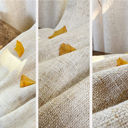 Wild Beauty Thick Linen Curtains Natural Drapes