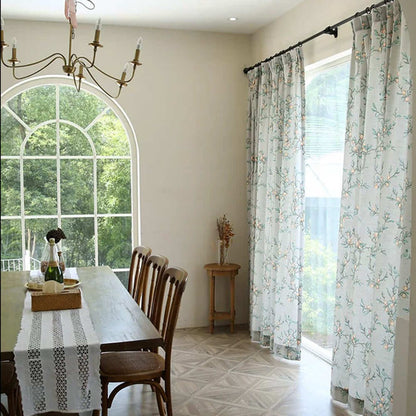 cheap light blue green dining room pinch pleat curtains for sliding glass doors