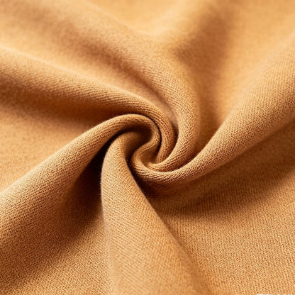 Earthy Neutral Camel Matte Textured Curtain Room Darkening Drapes