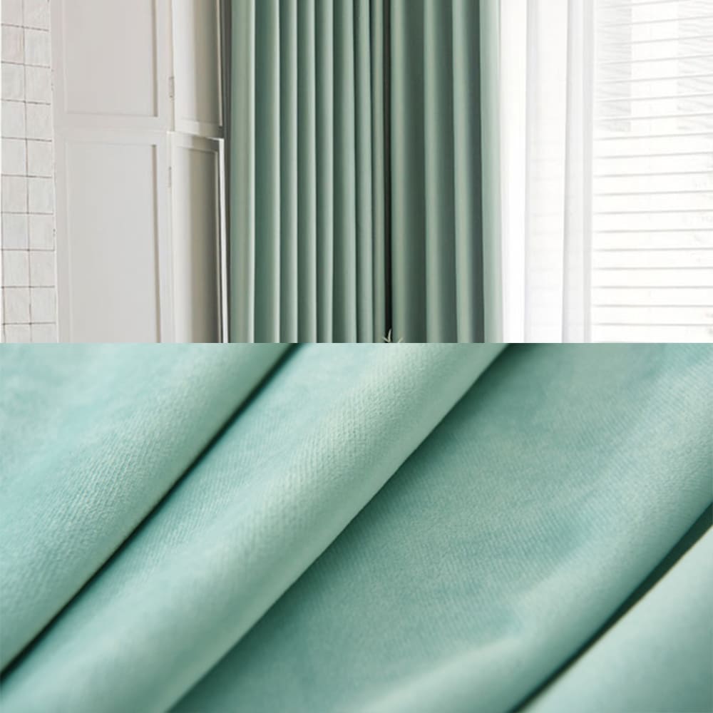 Kitchen window treatments mint green velvet room divider curtain panels