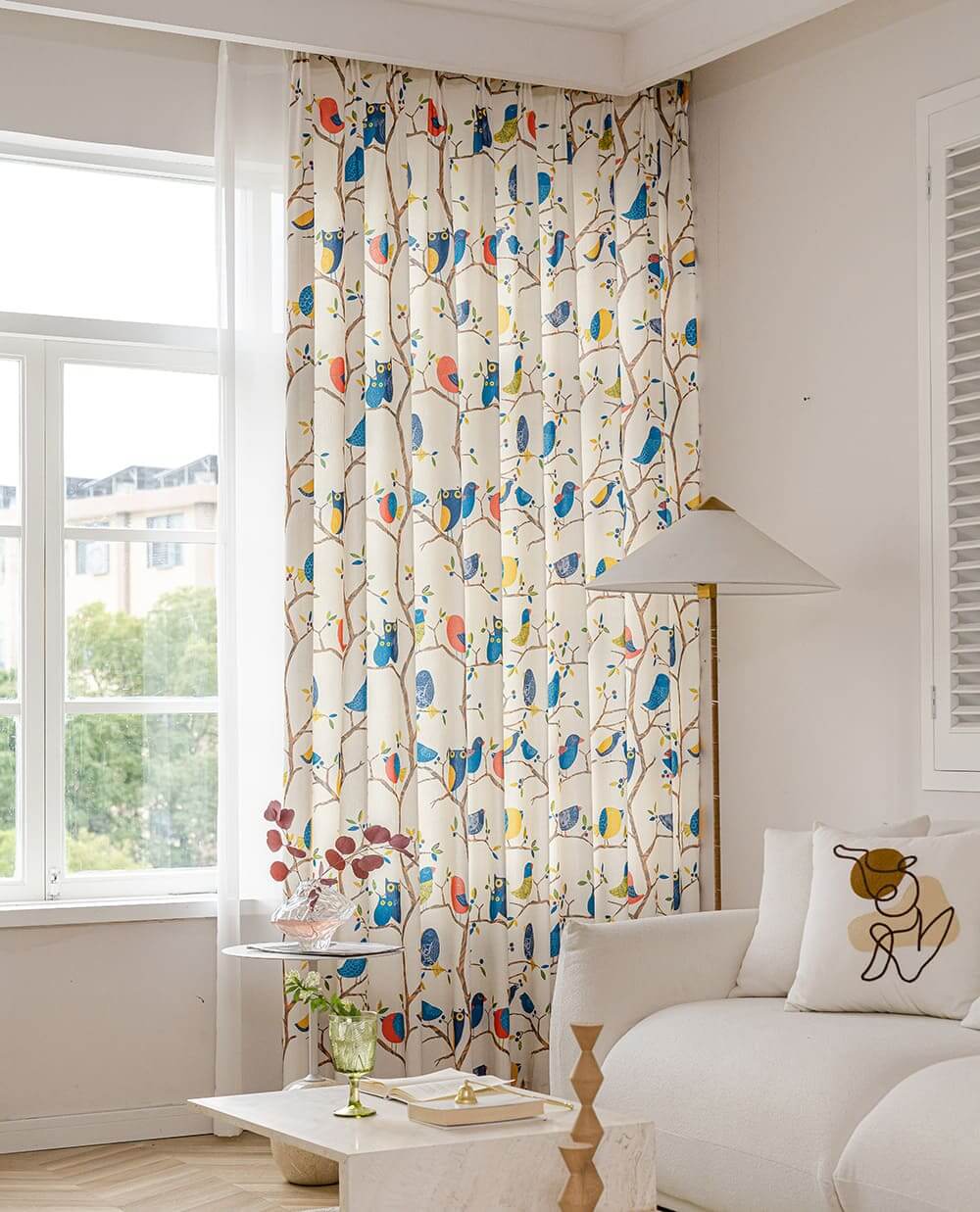 modern patterned door window curtains thermal insulated drapes for living room