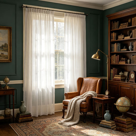 Elegant Whisper Off White Sheer Pinch Pleat Curtains Timeless Sophistication