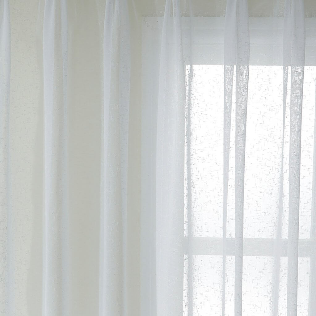 Sheer bedroom curtains with grommets white voile curtains long sheer drapes