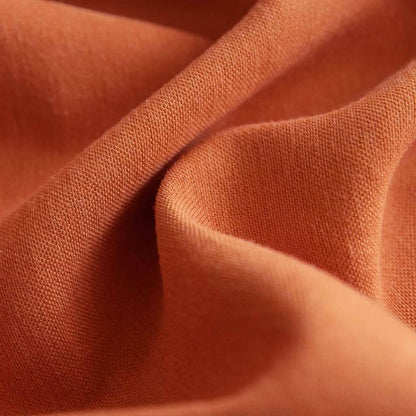 Warm Burnt Orange Terracotta Solid Curtains-Autumn Room Darkening Drapes