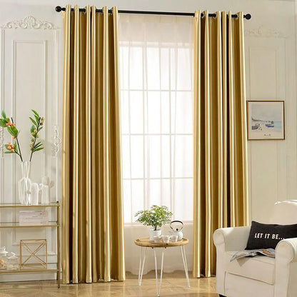 KoTing Gorgeous Gold Blackout Curtains Thermal Insulated Drapes for Bedroom 2 Panels - Anady Top Space Design