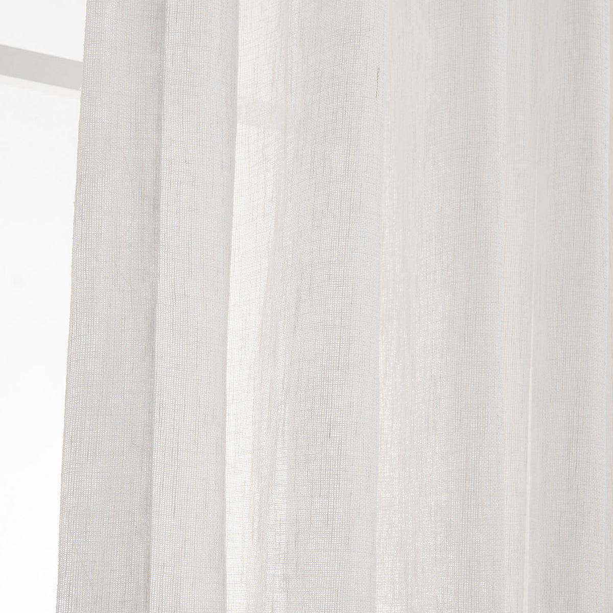 Anady Top Off White Linen Sheer Curtains for Living Room 2 Panels - Anady Top Space Design